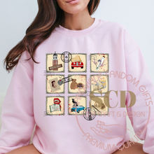 Load image into Gallery viewer, TVD Vintage Postage Stamps Sweatshirt