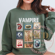 Load image into Gallery viewer, Vampire Diaries postage stamps Sweatshirt,Vampire Postage Tee, Mystic Falls Sweatshirt