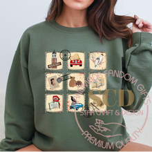 Load image into Gallery viewer, TVD Vintage Postage Stamps Sweatshirt