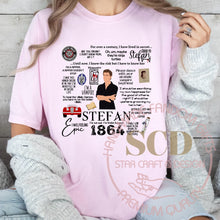 Load image into Gallery viewer, Stefan Salvatore Quotes T-shirt, Stefan Quotes