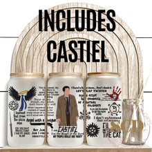 Load image into Gallery viewer, Bundle Set Of 3, Dean, Sam, Castiel ,16oz Frosted glass