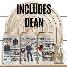 Load image into Gallery viewer, Bundle Set Of 3, Dean, Sam, Castiel ,16oz Frosted glass