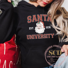 Load image into Gallery viewer, Santa University Hoodie, Christmas Season Hoodie