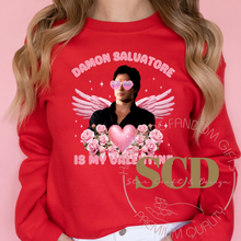 Load image into Gallery viewer, Damon Salvatore Is My Valentine Sweatshirt