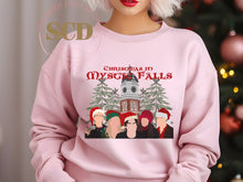 Load image into Gallery viewer, Christmas In Mystic Falls, Damon, Elena,Stefan, Sweatshirt