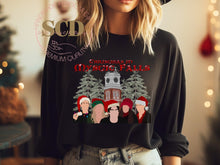 Load image into Gallery viewer, Christmas In Mystic Falls, Damon, Elena,Stefan, Sweatshirt