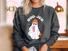 Load image into Gallery viewer, Boo -Jee with Tumbler Halloween Sweatshirt