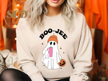 Load image into Gallery viewer, Boo -Jee with Tumbler Halloween Sweatshirt