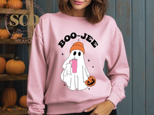 Load image into Gallery viewer, Boo -Jee with Tumbler Halloween Sweatshirt