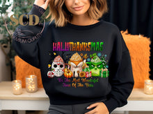 Load image into Gallery viewer, Happy Hallothanksmas Sweatshirt