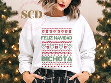 Load image into Gallery viewer, Merry Christmas Bichota Ugly Sweatshirt