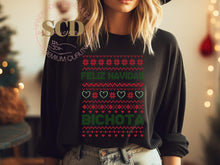 Load image into Gallery viewer, Merry Christmas Bichota Ugly Sweatshirt