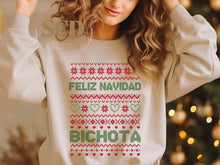 Load image into Gallery viewer, Merry Christmas Bichota Ugly Sweatshirt