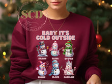Load image into Gallery viewer, Baby It's Cold Outside Christmas Sweatshirt