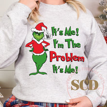 Load image into Gallery viewer, It's Me I'm The Problem it's Me Christmas Sweatshirt