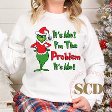 Load image into Gallery viewer, It's Me I'm The Problem it's Me Christmas Sweatshirt