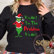 Load image into Gallery viewer, It's Me I'm The Problem it's Me Christmas Sweatshirt