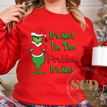 Load image into Gallery viewer, It's Me I'm The Problem it's Me Christmas Sweatshirt