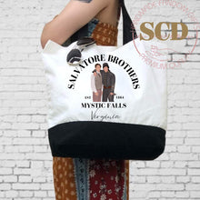 Load image into Gallery viewer, Salvatore Brothers TVD Tote bag , Mystic Falls Virginia