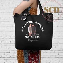 Load image into Gallery viewer, Salvatore Brothers TVD Tote bag , Mystic Falls Virginia