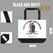 Load image into Gallery viewer, Salvatore Brothers TVD Tote bag , Mystic Falls Virginia