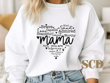 Load image into Gallery viewer, Brave, Smart, Capable, Worthy MAMA Sweatshirt