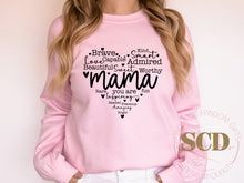 Load image into Gallery viewer, Brave, Smart, Capable, Worthy MAMA Sweatshirt