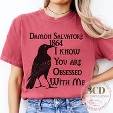 Load image into Gallery viewer, Damon Salvatore 1864 I Know You Are Obsessed with Me, T-shirt