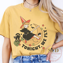 Load image into Gallery viewer, Tonight We Fly Halloween T-shirt