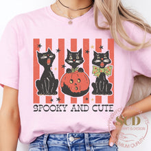 Load image into Gallery viewer, Spooky And Cutie Halloween T-shirt