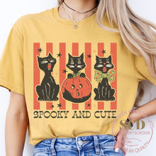 Load image into Gallery viewer, Spooky And Cutie Halloween T-shirt