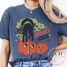 Load image into Gallery viewer, Spooky Vibes Halloween T-shirt