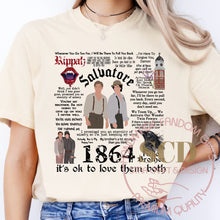 Load image into Gallery viewer, Salvatore brothers 1964 TVD Quotes