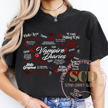 Load image into Gallery viewer, TVD Quotes, Damon Salvatore , Enzo, T-shirt