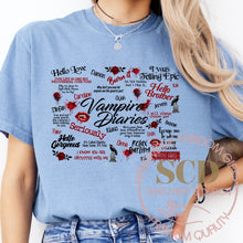 Load image into Gallery viewer, TVD Quotes, Damon Salvatore , Enzo, T-shirt