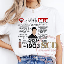Load image into Gallery viewer, Enzo T-shirt Quotes , TVD Tee