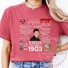 Load image into Gallery viewer, Enzo T-shirt Quotes , TVD Tee