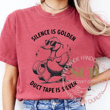 Load image into Gallery viewer, Silence Is Golden Duct Tape Is Silver T-shirt