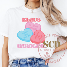 Load image into Gallery viewer, Klaus and Caroline, Valentine's T-shirt, He's Your First Love