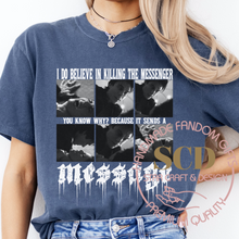 Load image into Gallery viewer, I Do Believe In Killing The Messenger You Know Why? Because It Sends A Message T-shirt , Damon Salvatore T-shirt,