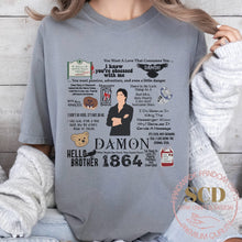 Load image into Gallery viewer, Damon Quotes ,TVD T-shirt
