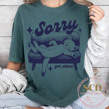 Load image into Gallery viewer, Sorry Got Plans, T-shirt