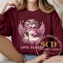 Load image into Gallery viewer, Love Season Cupid Sweatshirt, Retro Cupid Valentine's Day Sweatshirt