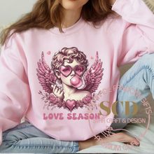 Load image into Gallery viewer, Love Season Cupid Sweatshirt, Retro Cupid Valentine's Day Sweatshirt