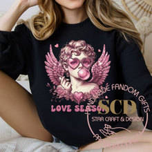 Load image into Gallery viewer, Love Season Cupid Sweatshirt, Retro Cupid Valentine's Day Sweatshirt