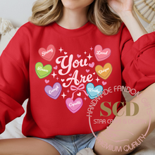 Load image into Gallery viewer, Valentine Sweatshirt, You Are Loved Sweatshirt