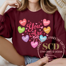 Load image into Gallery viewer, Valentine Sweatshirt, You Are Loved Sweatshirt