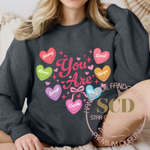 Load image into Gallery viewer, Valentine Sweatshirt, You Are Loved Sweatshirt