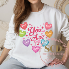 Load image into Gallery viewer, Valentine Sweatshirt, You Are Loved Sweatshirt