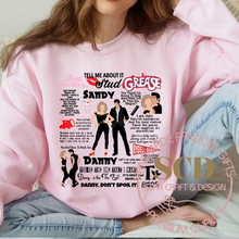 Load image into Gallery viewer, Movie Quotes Sweatshirt, Sandy and Danny Quotes Sweater